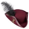Disney Pirate Hat - Pirates Of The Caribbean With Feather - Redd