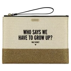 Disney Kate Spade Clutch Bag - Who Says We Have To Grow Up? - Canvas
