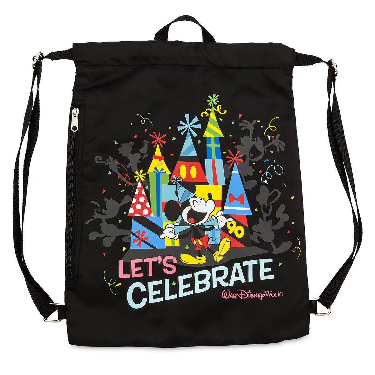 Disney Cinch Sack Bag - Celebration Of The Mouse - Walt Disney World 1 Disney Cinch Sack Bag - Celebration Of The Mouse - Walt Disney World
