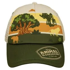 Disney Hat - Baseball Cap - Animal Kingdom - Tree Of Life With Animals