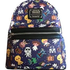 Disney Loungefly Backpack - Star Wars Cuties - Purple