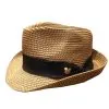 Disney Hat - Fedora Hat - Mickey Mouse Band - Brown Wicker