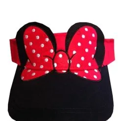 Disney Sun Visor Hat - Minnie Mouse Polka Dot Bow