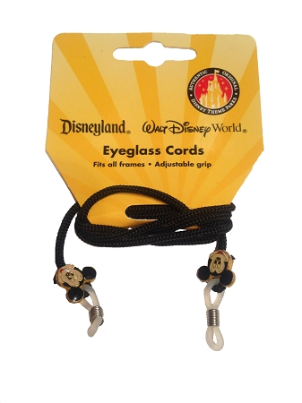 Disney Eyeglass Cords - Mickey Mouse - Adjustable Grips 1 Disney Eyeglass Cords - Mickey Mouse - Adjustable Grips