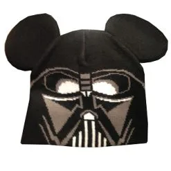 Disney Hat - Beanie Hat - Darth Vader With Mickey Ears - Youth