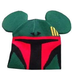 Disney Hat - Beanie Hat - Boba Fett With Mickey Ears - Youth