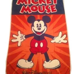 Disney Throw Blanket & Cinch Sack Bag - Pie-Eyed Mickey Mouse