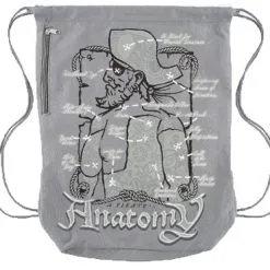 Disney Drawstring Bag - A Pirates Anatomy - Pirates Of The Caribbean
