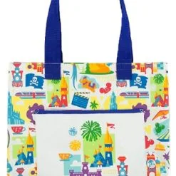 Disney Tote Bag - Colorful Park Icons