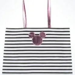 Disney Tote Bag - Mickey Mouse Icon - Striped