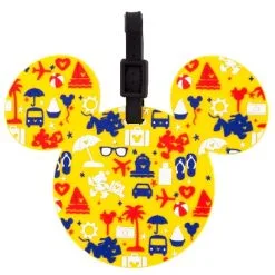 Disney Luggage Bag Tag - TAG - Character Icons - Yellow