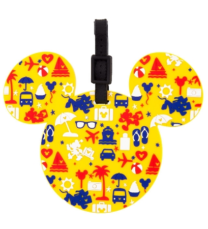 Disney Luggage Bag Tag - TAG - Character Icons - Yellow 1 Disney Luggage Bag Tag - TAG - Character Icons - Yellow