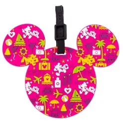 Disney Luggage Bag Tag - TAG - Character Icons - Pink