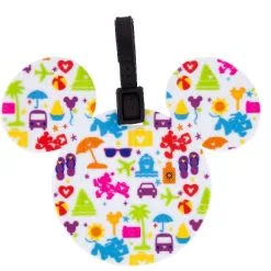 Disney Luggage Bag Tag - TAG - Character Icons - White