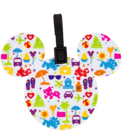 Disney Luggage Bag Tag - TAG - Character Icons - White 1 Disney Luggage Bag Tag - TAG - Character Icons - White