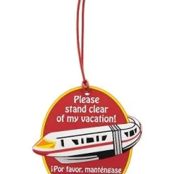 Disney Luggage Bag Tag - Monorail - Stand Clear Of My Vacation