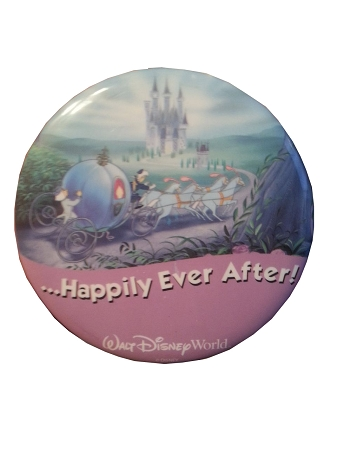 Disney Souvenir Button - Happily Ever After - Cinderella 1 Disney Souvenir Button - Happily Ever After - Cinderella