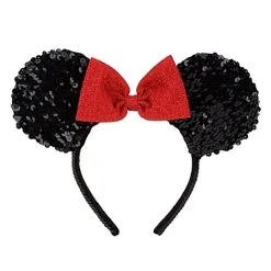 Disney Headband Hat - Sequined Minnie Mouse - Black