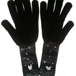 Disney Gloves For Women - Mickey Mouse Winter Gloves - Black