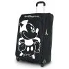 Disney Rolling Luggage - Mickey Mouse Design - Black And White - 28"