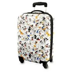 Disney Rolling Luggage - Comic Strip - Mickey Mouse - White 20''