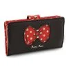 Disney Wallet - Minnie Mouse - Bow With Polka Dots - Black