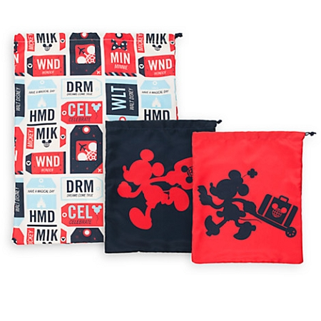 Disney Cinch Sack Set - TAG - Mickey And Minnie - 3 Piece 1 Disney Cinch Sack Set - TAG - Mickey And Minnie - 3 Piece