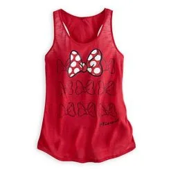 Disney Shirt For Women - Minnie Mouse Bow Tank Top - Red