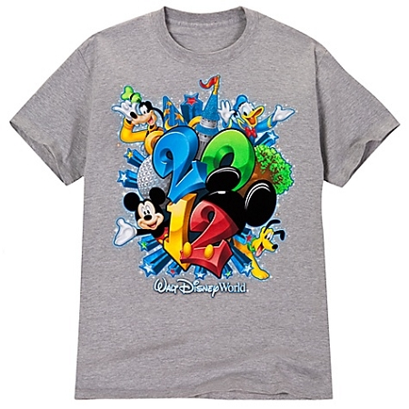 Disney Shirt For ADULTS - 2012 Flocked Walt Disney World Tee -- Gray 1 Disney Shirt For ADULTS - 2012 Flocked Walt Disney World Tee -- Gray