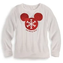 Disney Shirt For Women - Christmas - Mickey Mouse Snow Flake Icon