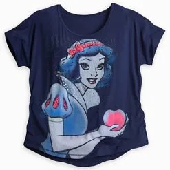 Disney Shirt For Women - Snow White Fashion Tee - Blue