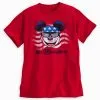 Disney Shirt For Adults - Mickey Mouse Americana Tee - Red