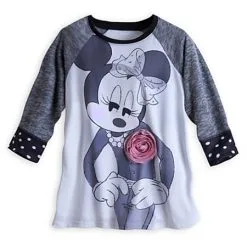Disney Shirt For Women - Minnie Mouse Rosette Raglan Tee