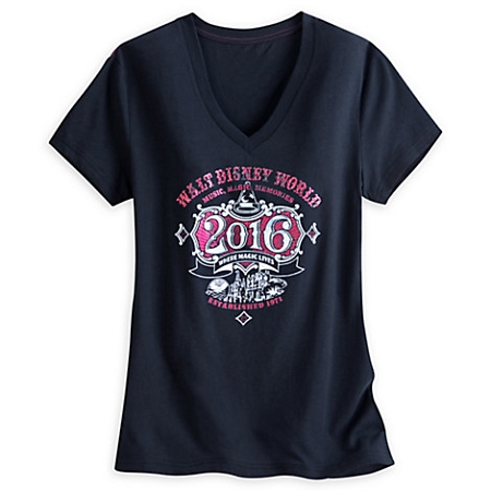 Disney Shirt For Women - Walt Disney World 2016 Tee - Black 1 Disney Shirt For Women - Walt Disney World 2016 Tee - Black
