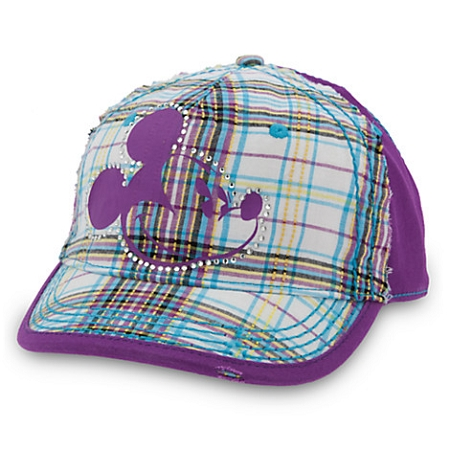 Disney Hat - Baseball Cap - Mickey Mouse Plaid - Purple 1 Disney Hat - Baseball Cap - Mickey Mouse Plaid - Purple