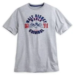 Disney Shirt For Men - Mickey And Friends Athletic 1971 Tee - Gray