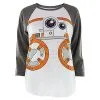 Disney Shirt For Women - BB-8 Raglan Baseball Tee - The Force Awakens