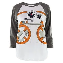 Disney Shirt For Women - BB-8 Raglan Baseball Tee - The Force Awakens