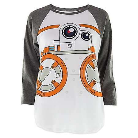 Disney Shirt For Women - BB-8 Raglan Baseball Tee - The Force Awakens 1 Disney Shirt For Women - BB-8 Raglan Baseball Tee - The Force Awakens
