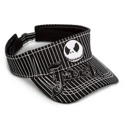 Disney Sun Visor Hat - Jack Skellington - Striped