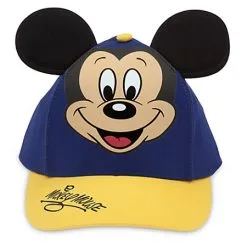 Disney Hat - Baseball Cap - Mickey Mouse - Blue/Gold