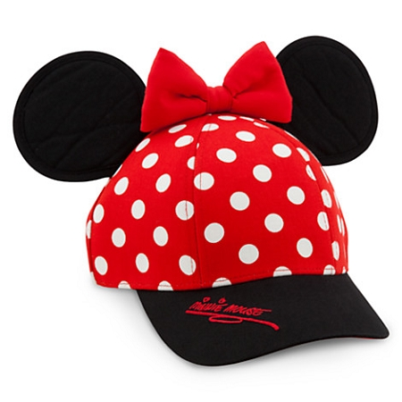 Disney Hat - Baseball Cap For Girls - Minnie Mouse Ears With Bow 1 Disney Hat - Baseball Cap For Girls - Minnie Mouse Ears With Bow