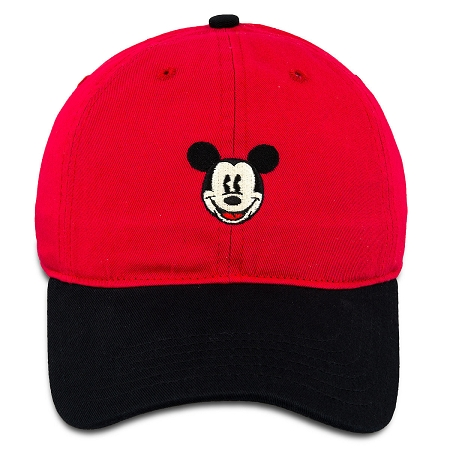 Disney Hat - Baseball Cap - Mickey Mouse Two-Tone - Red & Black 1 Disney Hat - Baseball Cap - Mickey Mouse Two-Tone - Red & Black