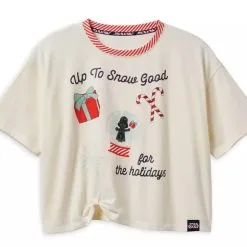 Disney Shirt For Women - Holiday Darth Vader - Cropped