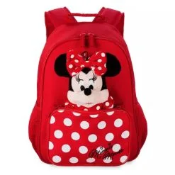 Disney Backpack And Plush Set - Minnie Mouse - Red