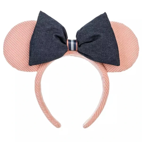 Disney Ears Headband - Minnie Mouse - Denim And Corduroy 1 Disney Ears Headband - Minnie Mouse - Denim And Corduroy