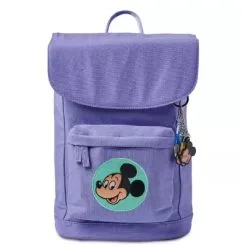 Disney Backpack Bag - Mickey And Minnie Mouse - Purple