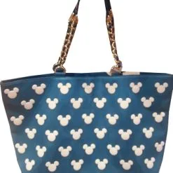 Disney Tote Bag - Mickey Mouse Icons - Turquoise
