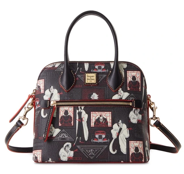 Disney Dooney & Bourke Bag - Cruella De Vil - Zip Domed Satchel 1 Disney Dooney & Bourke Bag - Cruella De Vil - Zip Domed Satchel