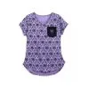 Disney Shirt For Women - The Haunted Mansion Wallpaper With Pocket